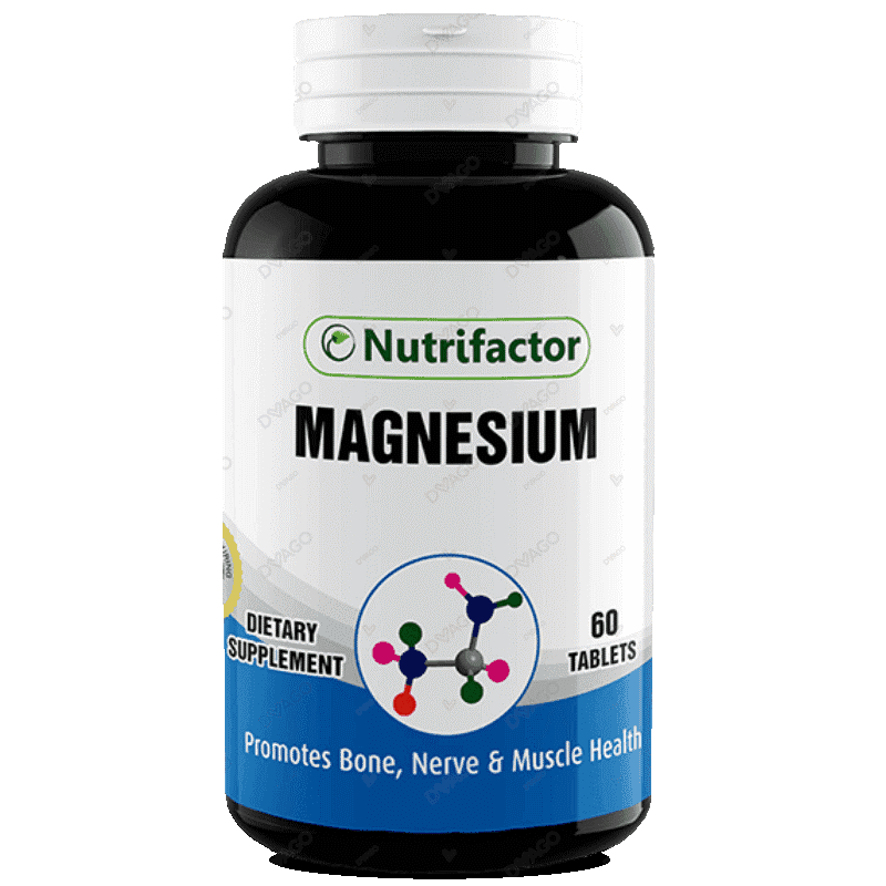 nutrifactor magnesium tablets 500mg  (1 bottle = 60 tablets) Product Image