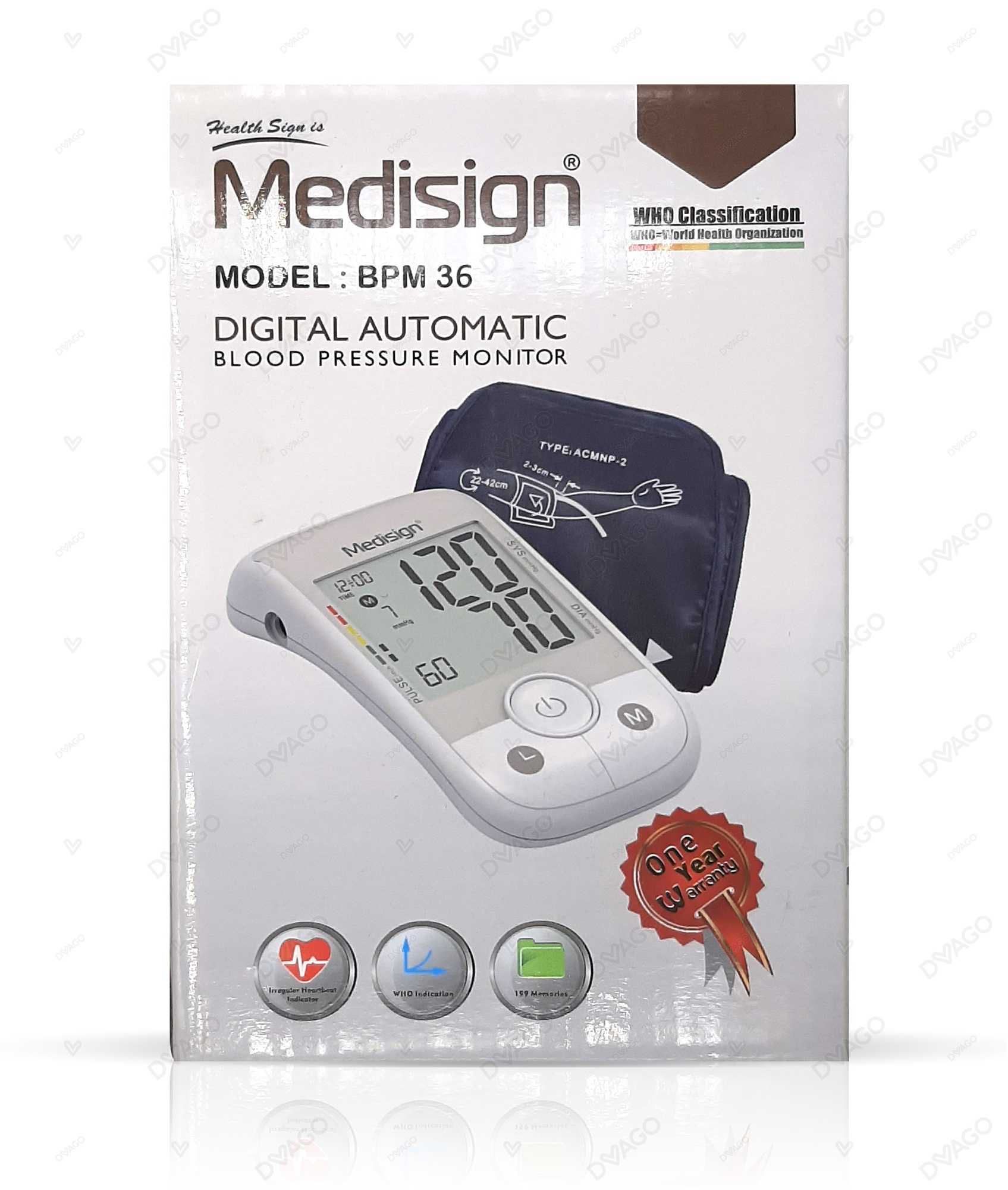 medisign digital blood pressure monitor bpm 36 Product Image