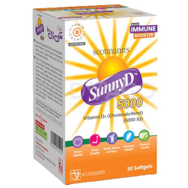 sunny d softgel capsules 5000iu (1 bottle = 30 softgels) Product Image
