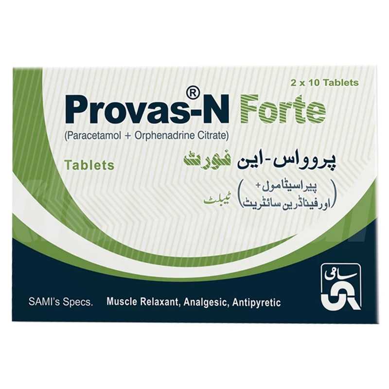 provas-n forte tablets 650mg/50mg (1 box = 2 strips) (1 strip = 10 tablets) Product Image