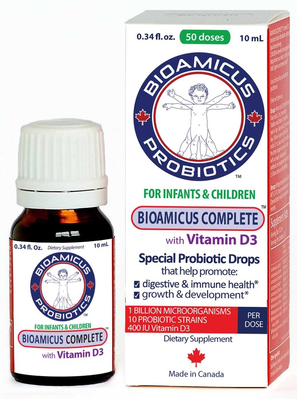 bioamicus probiotics infants drops 10ml Product Image