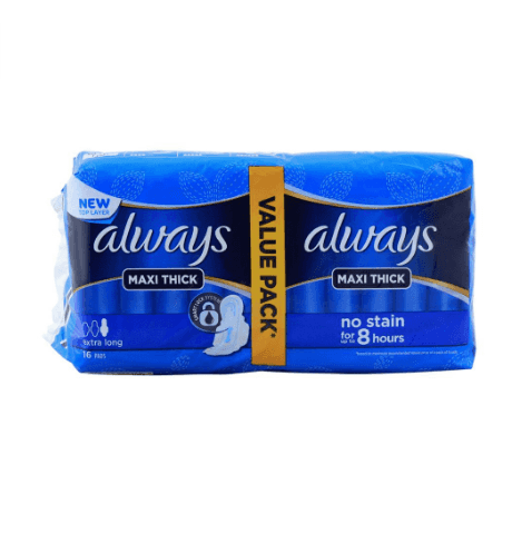 Always Maxi Thick Extra Long Pads Value Pack - Buy Online at DVAGO® Pharmacy