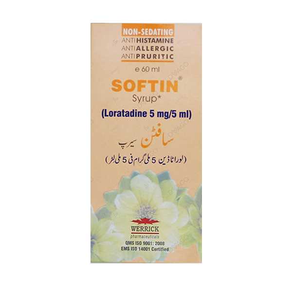 softin 60ml syrup 5mg/5ml Product Image