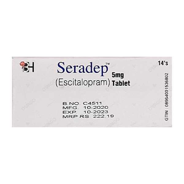 seradep tablets 5mg (1 strip = 7 tablets) Product Image