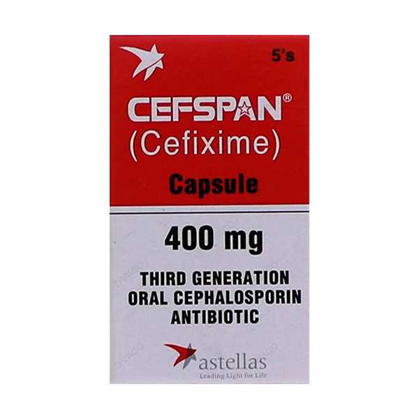 cefspan capsules 400mg (1 bottle = 5 capsules) Product Image