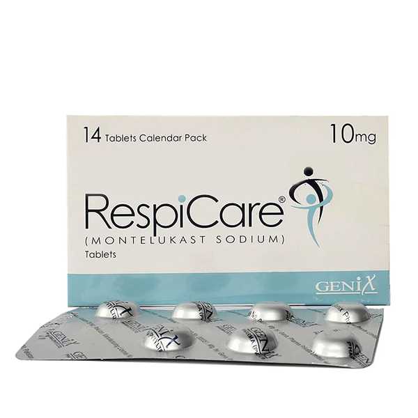 respicare tablets 10mg (1 box = 2 strips) (1 strip = 7 tablets) Product Image