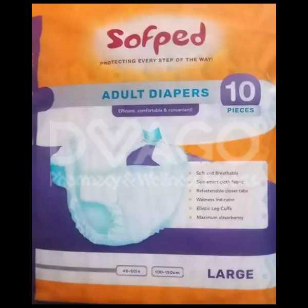 sofped adult diapers size l 10pcs Product Image