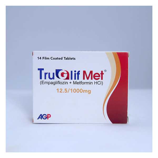 truglifmet tablets 12.5/1000mg (1 box = 2 strips) (1 strip = 7 tablets) Product Image