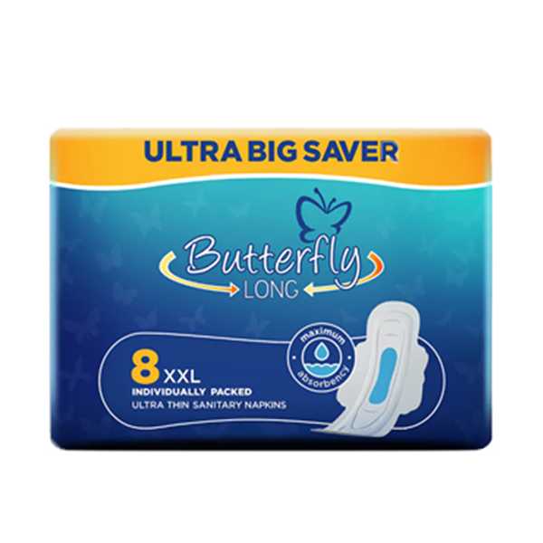 butterfly long ultra big saver sanitary pads xxl 8pcs Product Image