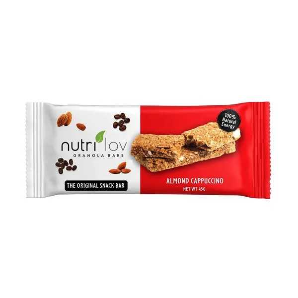 nutrilov almond cappuccino granola bar 45g Product Image