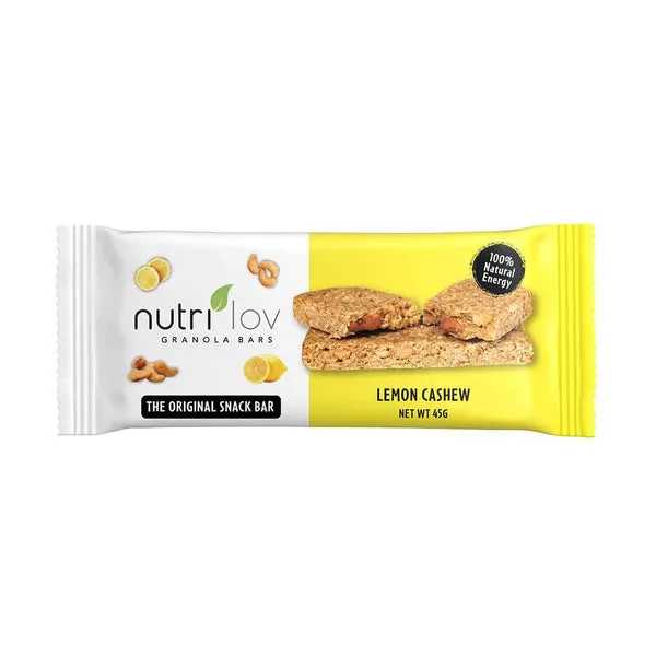 nutrilov lemon cashew granola bar 45g Product Image