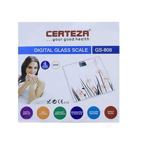 certeza digital weight machine glass scale gs-808 Product Image