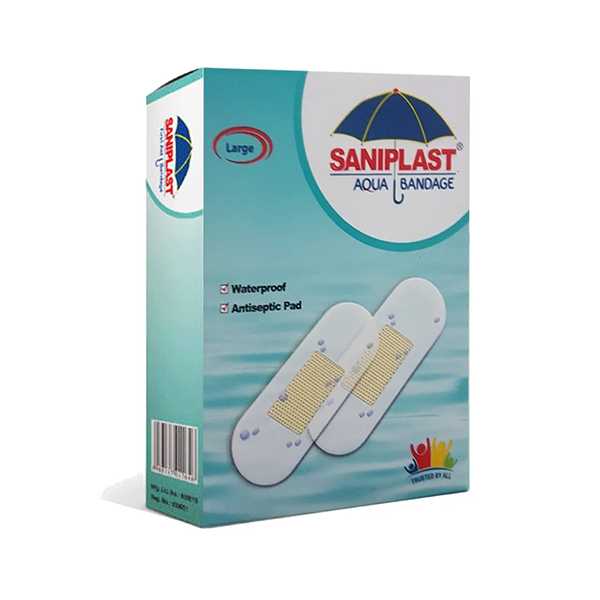saniplast aqua waterproof bandage large (box = 20 strips) Product Image
