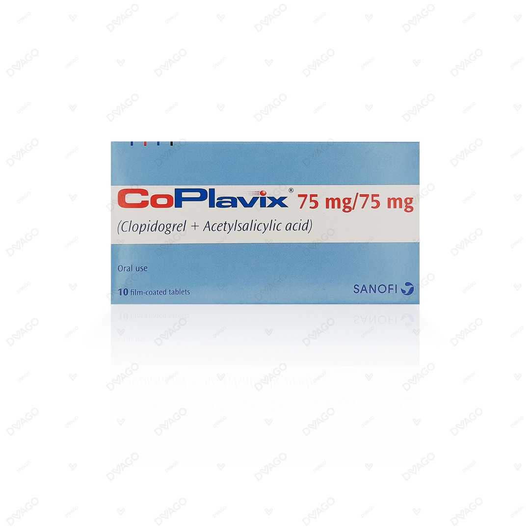 co-plavix tablets 75mg/75mg  (1 box = 1 strip)(1 strip = 10 tablets) Product Image