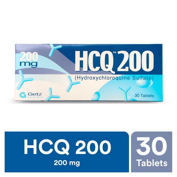 hcq tablets 200mg (1 strip = 10 tablets) Product Image
