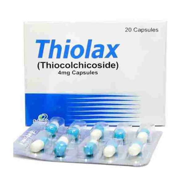 thiolax capsules 4mg (1 strip = 10 capsules) Product Image