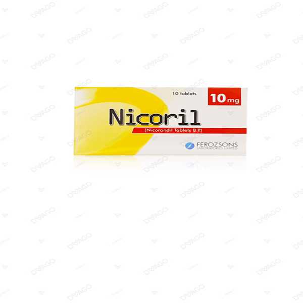 nicoril tablets 10mg (1 box = 1 strip)(1 strip = 10 tablets) Product Image