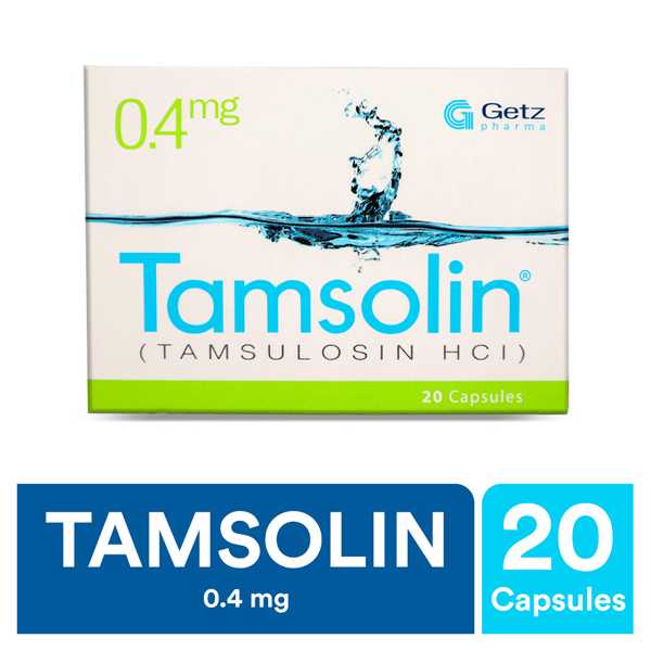 tamsolin capsules 0.4mg (1 strip = 10 capsules) Product Image