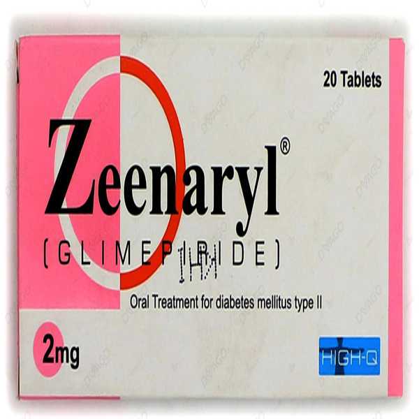 zeenaryl tablets 2mg (1 strip = 10 tablets) Product Image