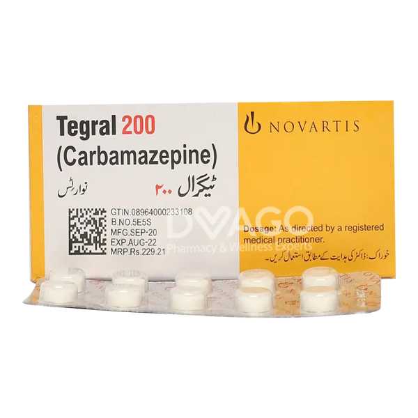 tegral tablets 200mg (1 box = 5 strips) (1 strip = 10 tablets) Product Image