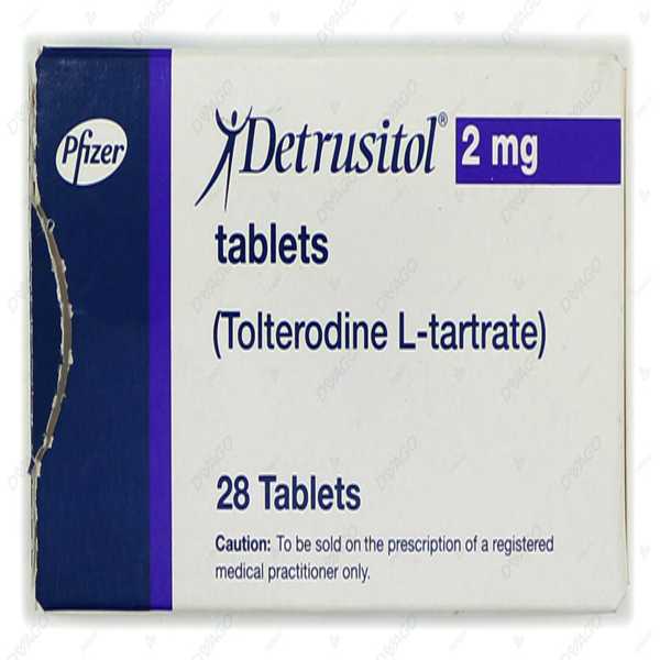 detrusitol tablets 2mg (1 box = 2 strips) (1 strip = 14 tablets) Product Image