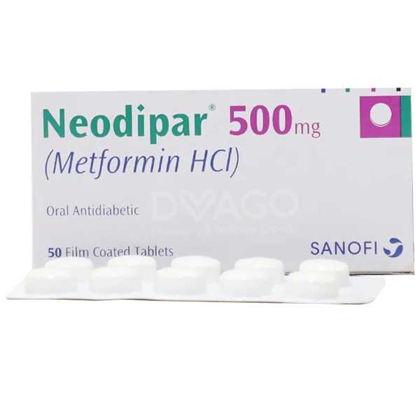 neodipar tablets 500mg (1 strip = 10 tablets) Product Image
