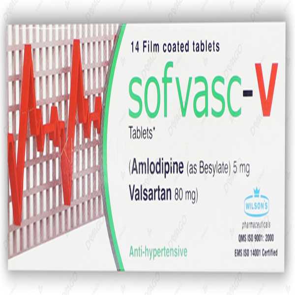 sofvasc-v tablets 5/80mg (1 box = 1 strip)(1 strip = 14 tablets) Product Image