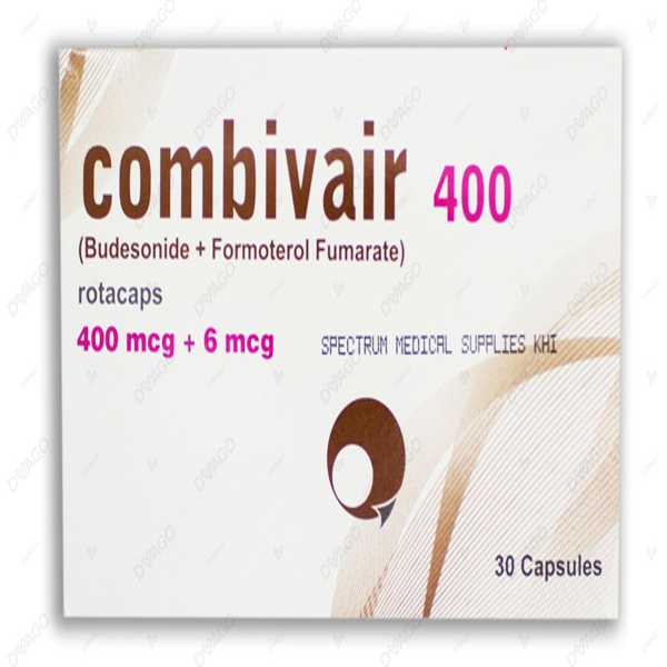 combivair rotacaps 400/6mcg (1 box = 3 strips) (1 strip = 10 capsules) Product Image