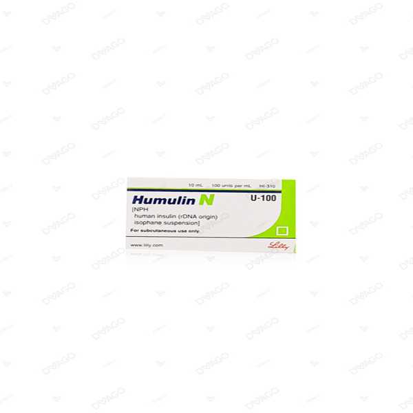 humulin-n injection 100units/ml 10ml (1 box = 1 injection) Product Image