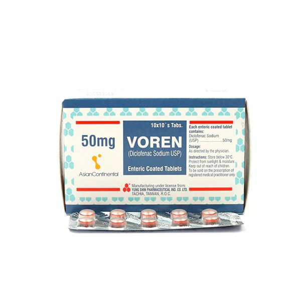voren tablets 50mg (1 strip = 10 tablets) Product Image