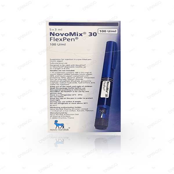 novomix 30 prefilled pen 100iu/ml (1 box = 5 prefilled pen) Product Image