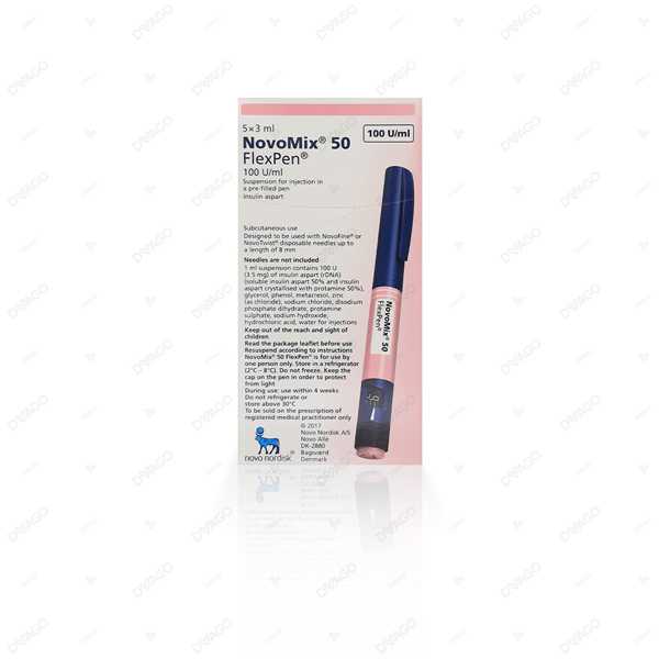 novomix 50 prefilled pen 100iu/ml (1 box = 5 prefilled pen) Product Image