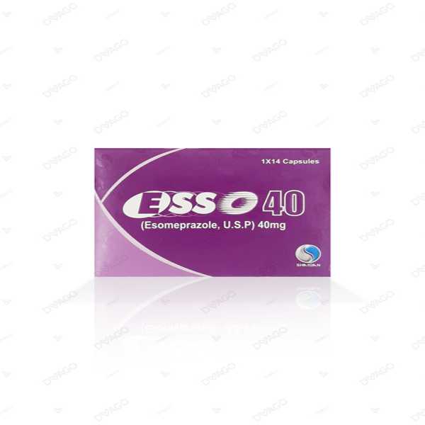 esso capsules 40mg (1 box = 2 strips) (1 strip = 7 capsules) Product Image