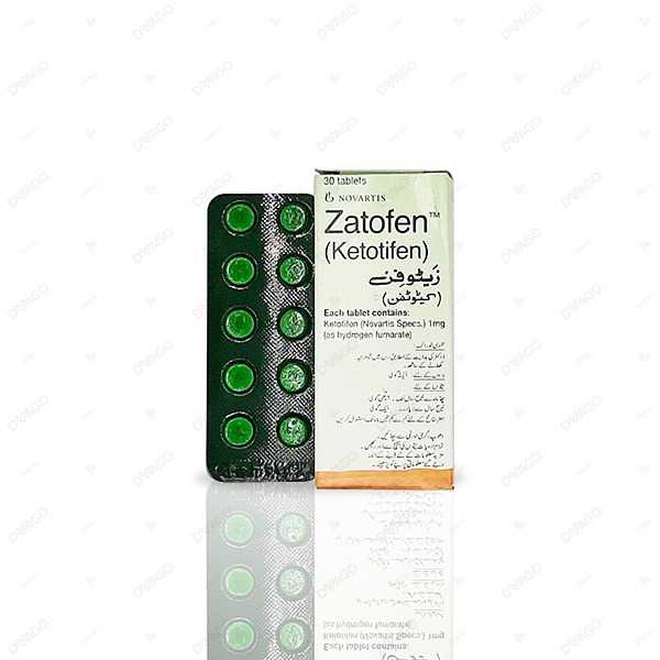 zatofen tablets 1mg (1 strip = 10 tablets) Product Image