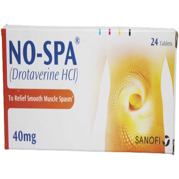 no-spa tablets 40mg (1 box = 1 strip ) (1 strip = 24 tablets) Product Image