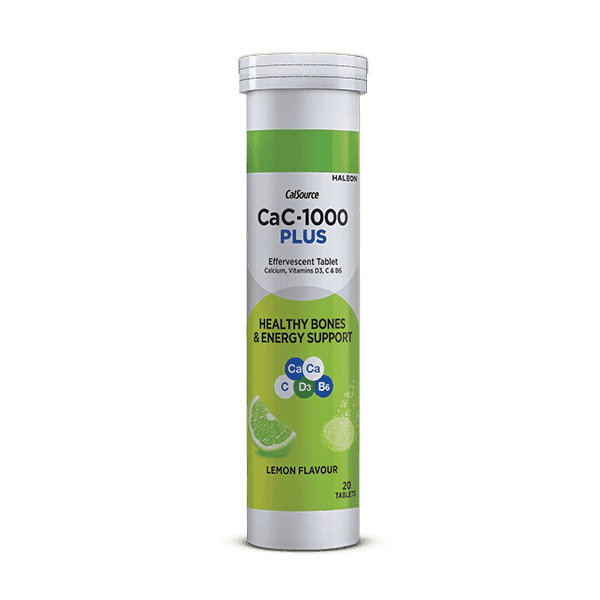 cac 1000 plus effervescent lemon flavour tablets (1 bottle = 20 tablets) Product Image
