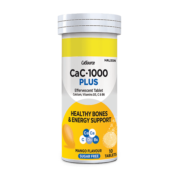 cac-1000 plus effervescent mango flavor tablets  (1 bottle = 10 tablets) Product Image
