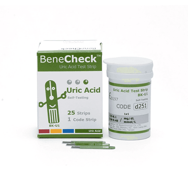 benecheck uric acid test strips (box = 25 strips ) Product Image
