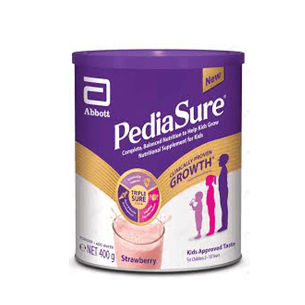 pediasure triplesure strawberry milk powder 400g Product Image