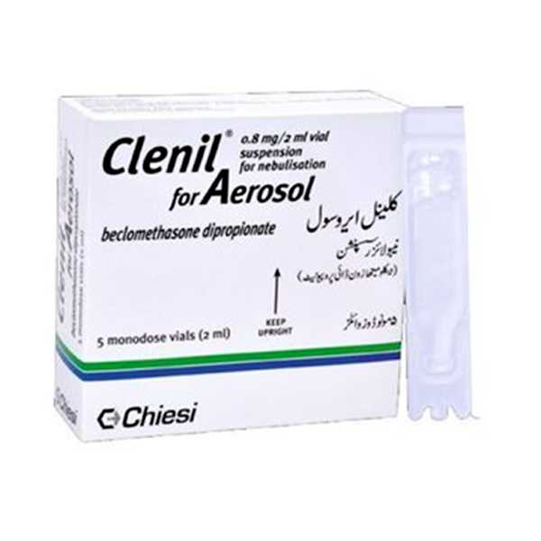 clenil 2ml compositum for aerosol 0.8mg+1.6mg (1 box = 10 nebulization solution) Product Image