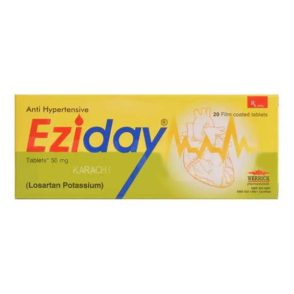 eziday tablets 50mg (1 box = 1 strip)(1 strip = 20 tablets) Product Image