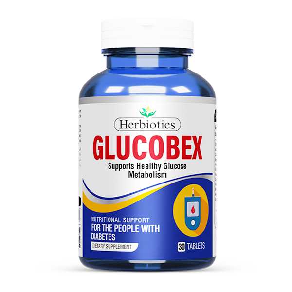 herbiotics glucobex tablets (1 bottle = 30 tablets) Product Image