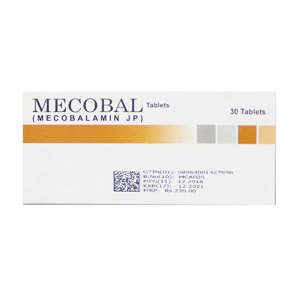 mecobal tablets 500mcg (1 box = 3 strips) (1 strip = 10 tablets) Product Image