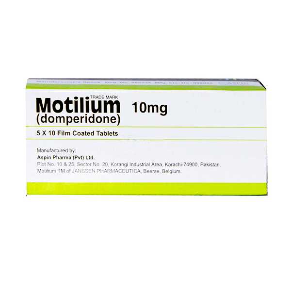 motilium tablets 10mg (1 box = 3 strips ) (1 strip = 20 tablets) Product Image