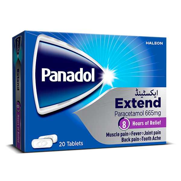 panadol extend tablets 665mg (1 strip = 10 tablets) Product Image