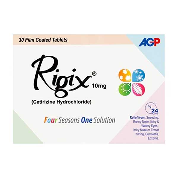 rigix tablets 10mg (1 box = 2 strips) (1 strip = 15 tablets) Product Image