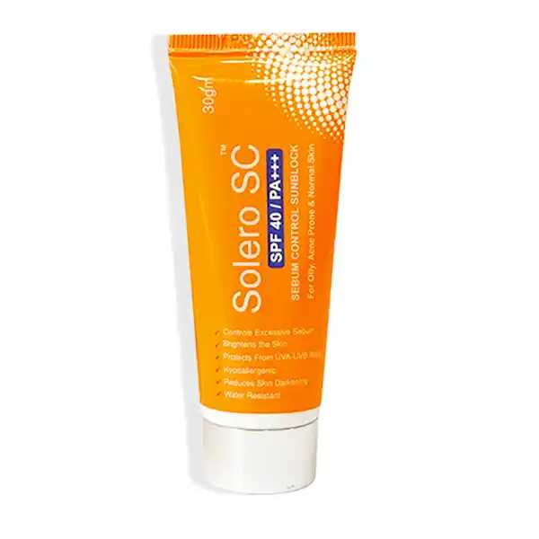 solero sunblock spf 40 - sebum control 30g Product Image