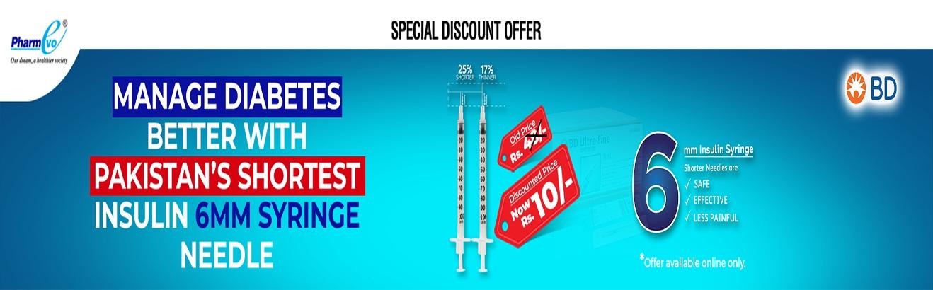 SYR BD 1CC INSULIN 6MM SYRINGE 1S